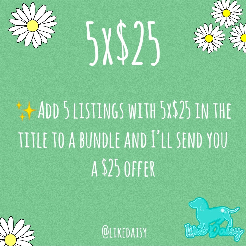 4x$25 Sale